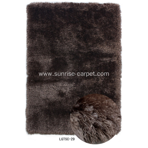 Elastic&300D Silk Shaggy Rug